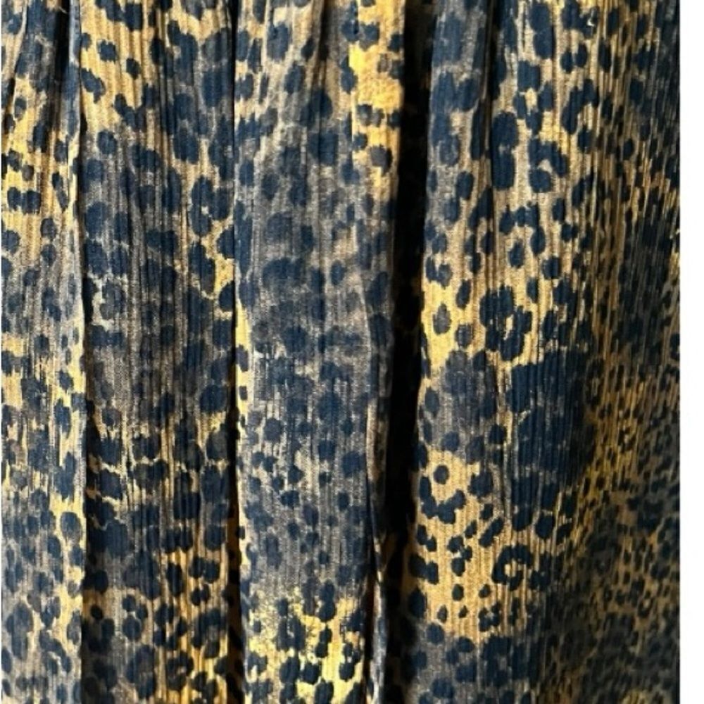 Burberry Brit Leopard Print Mulberry Silk Front Zip Dress - Picture 6 of 10